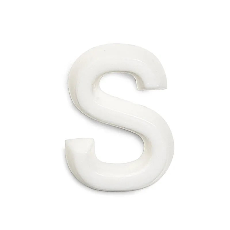 Populärt val Bokstav S 1002 Vit, 10st, Habo 22962
