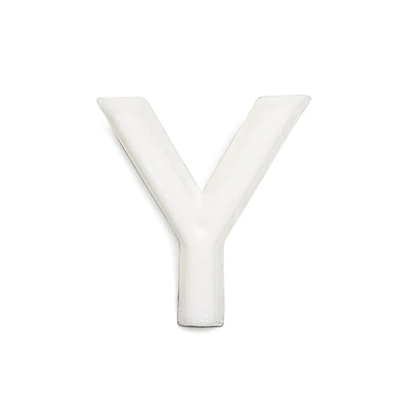 Handla nu Bokstav Y 1002 Vit, 10st, Habo 23028