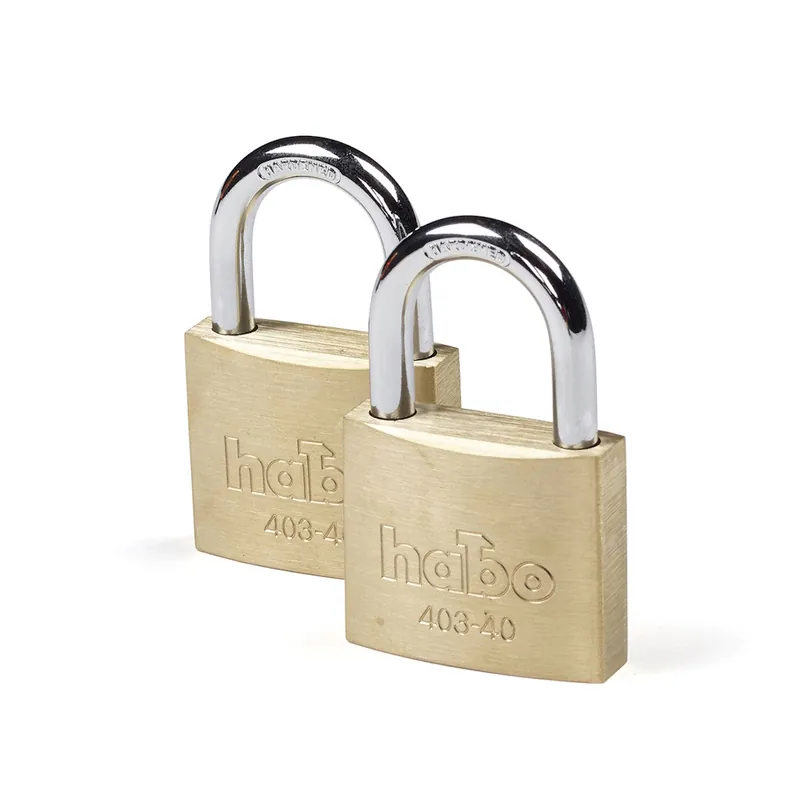 Hänglås, 403-40-2, Mässing, 2st, Habo 17337 I lager