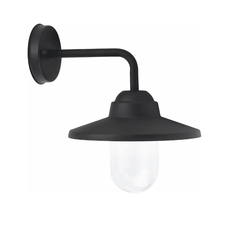 Väggarmatur Ek, Svart, 15W, IP44, Malmbergs 9977222 Snabb leverans