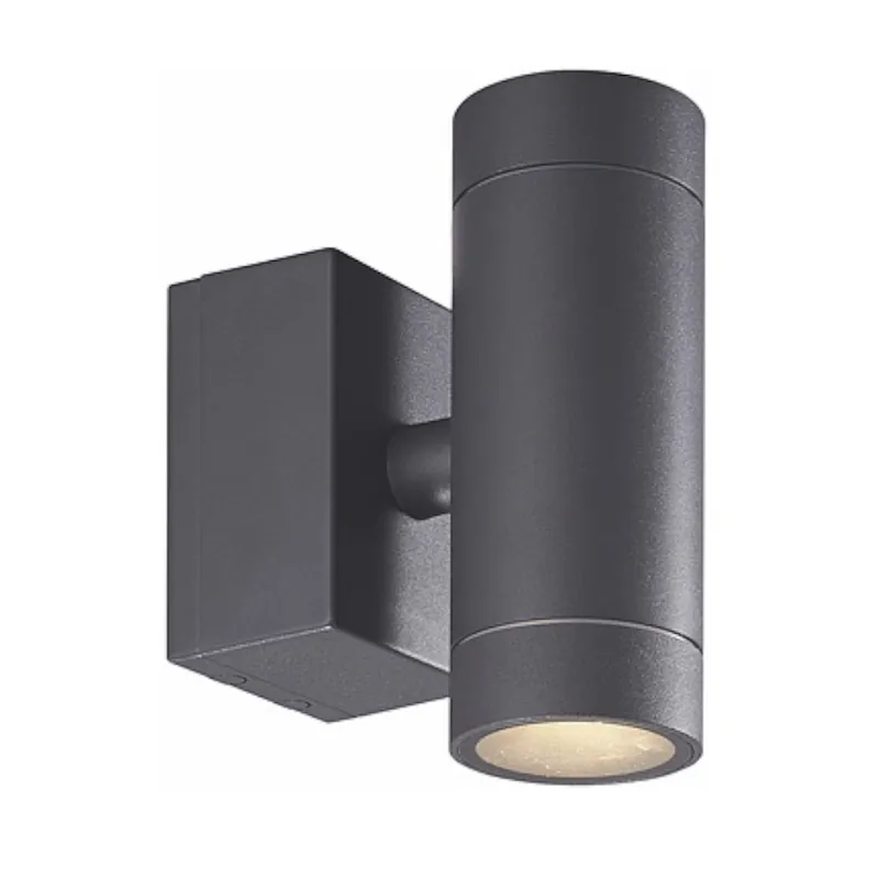 Väggarmatur Eklof V Mörkgrå GU10/IP54, Malmbergs 9977262 Snabb frakt