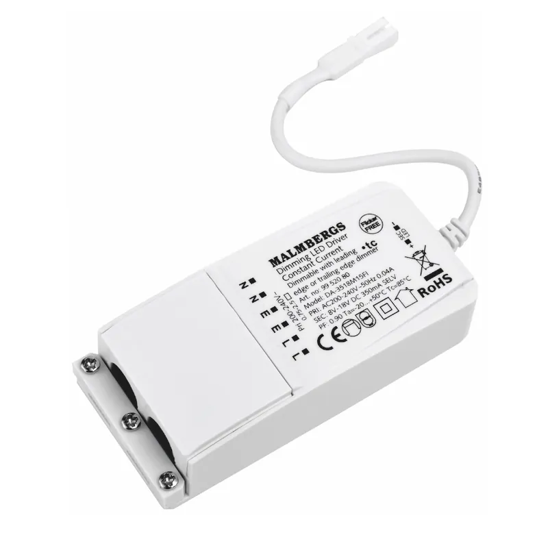Snabb leverans Dimbart Drivdon 350MA 18V, Till Downlight, Malmbergs 9952080