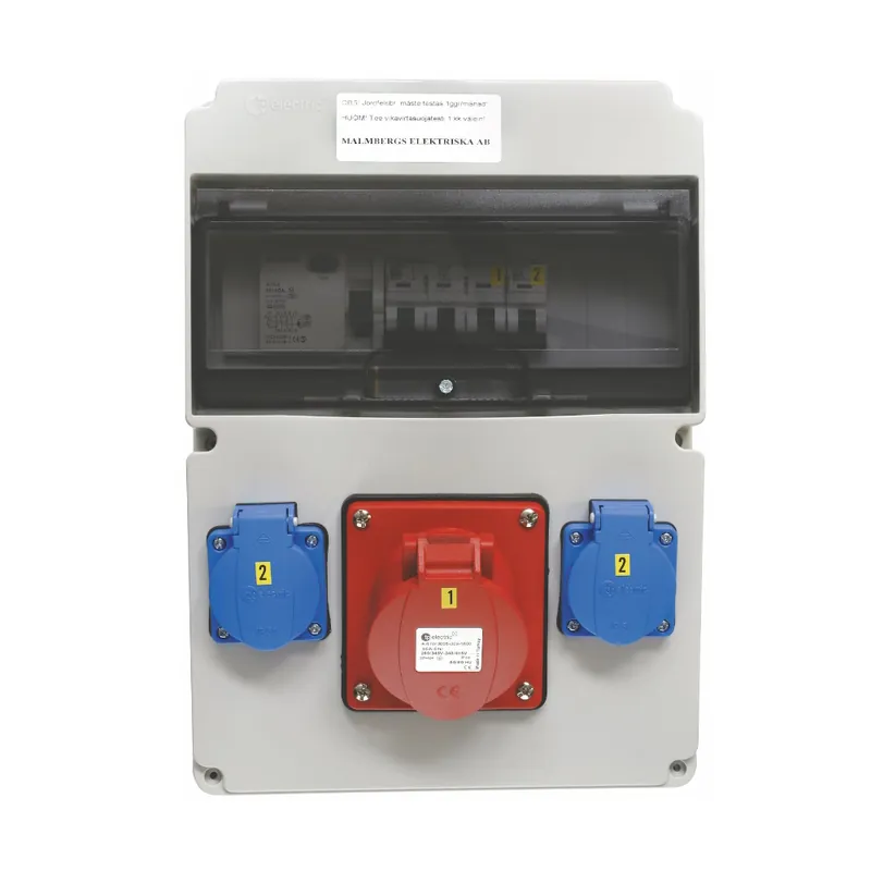 Lägg i varukorgen Uttagscentral Standard 4Pol, 16A, IP44, Malmbergs 2470384