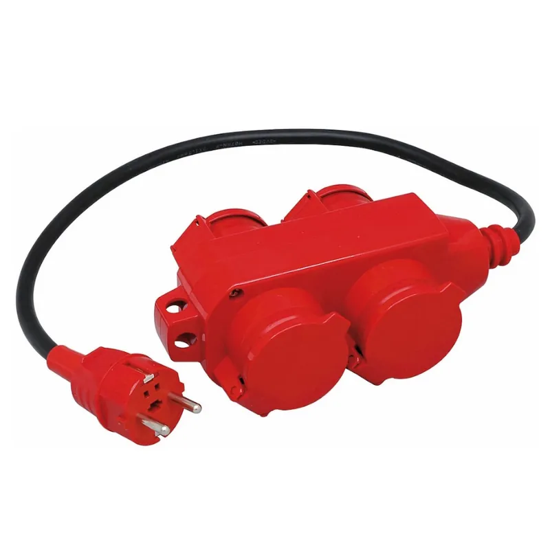 Beställ idag Grenuttag, IP44,  2+2 Vägs Med Lock, Malmbergs 1558805