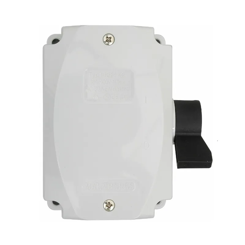 Lågt pris Strömställare IP54/16A Utan Glimlampa, Malmbergs 1932442