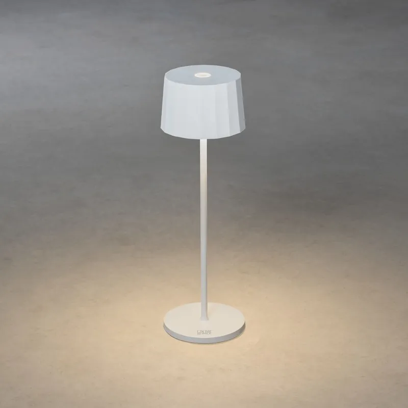 Kundfavorit Positano Bordslampa USB 3,7V IP54 Vit Konstsmide