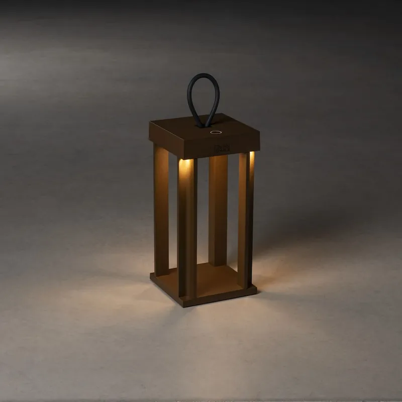 Cannes Lanterna USB 42cm 3,7V IP54 Rost Konstsmide Expressleverans