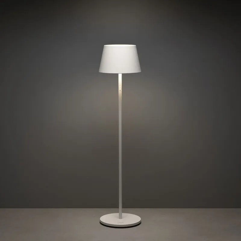 Pomezia Golvlampa USB 3,7V IP54 Vit Konstsmide Säker betalning