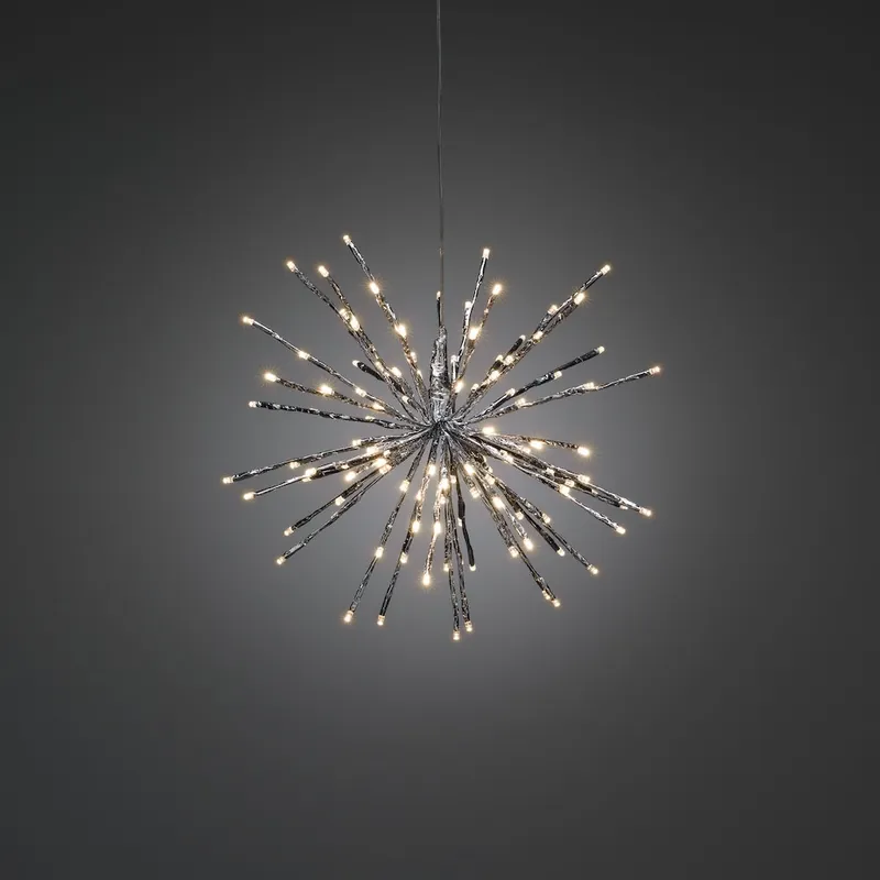 Dekorationsboll Spröt 40cm IP44 Silver Konstsmide Outlet