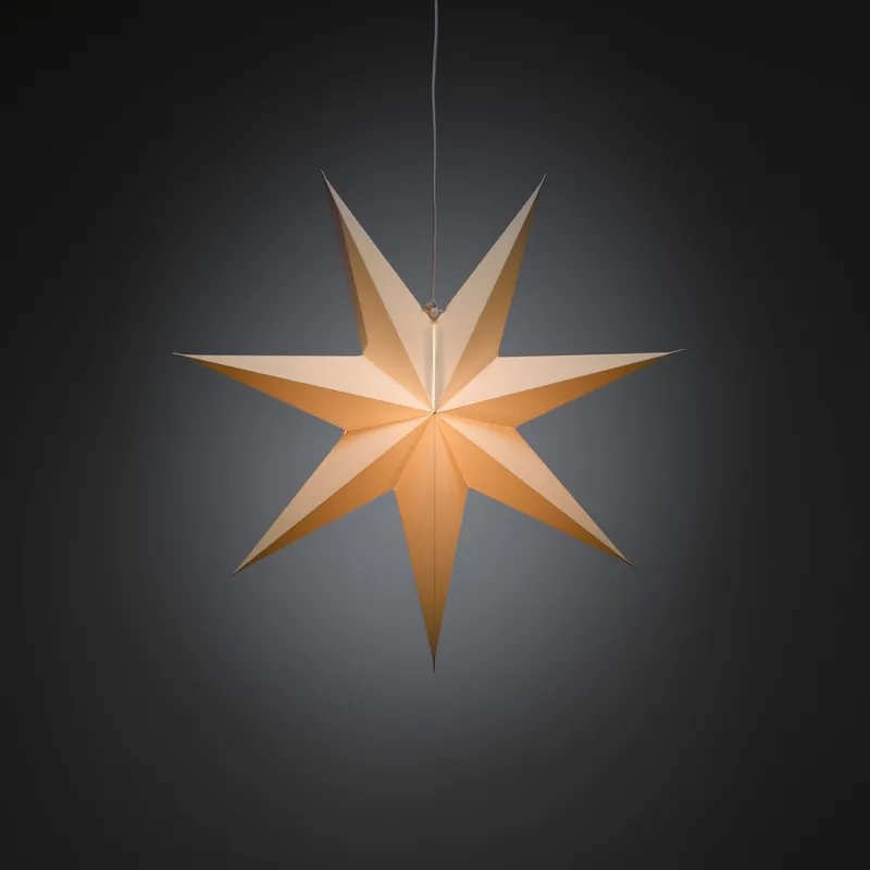 Pappersstjärna Hängande E14 60cm IP20 Vit Konstsmide Premium