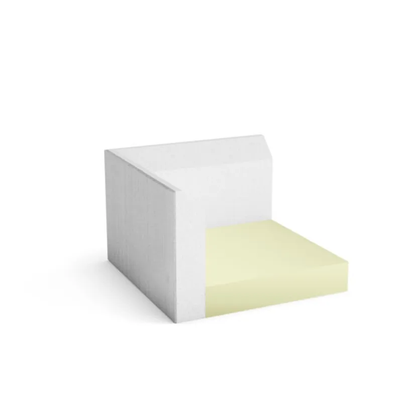 Rabatt L-Element Corner XPS400, H400 Borstad, FINJA 64404023H