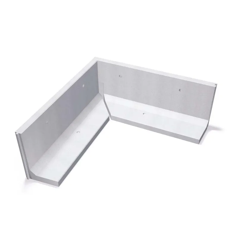 L-Stöd Hörn 90° Grå 800mm, Benders 2870307A Reapris