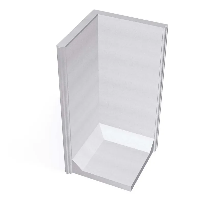 Populär L-Stöd 20kN Hörn 90° Grå 1200mm, Benders 2878507A