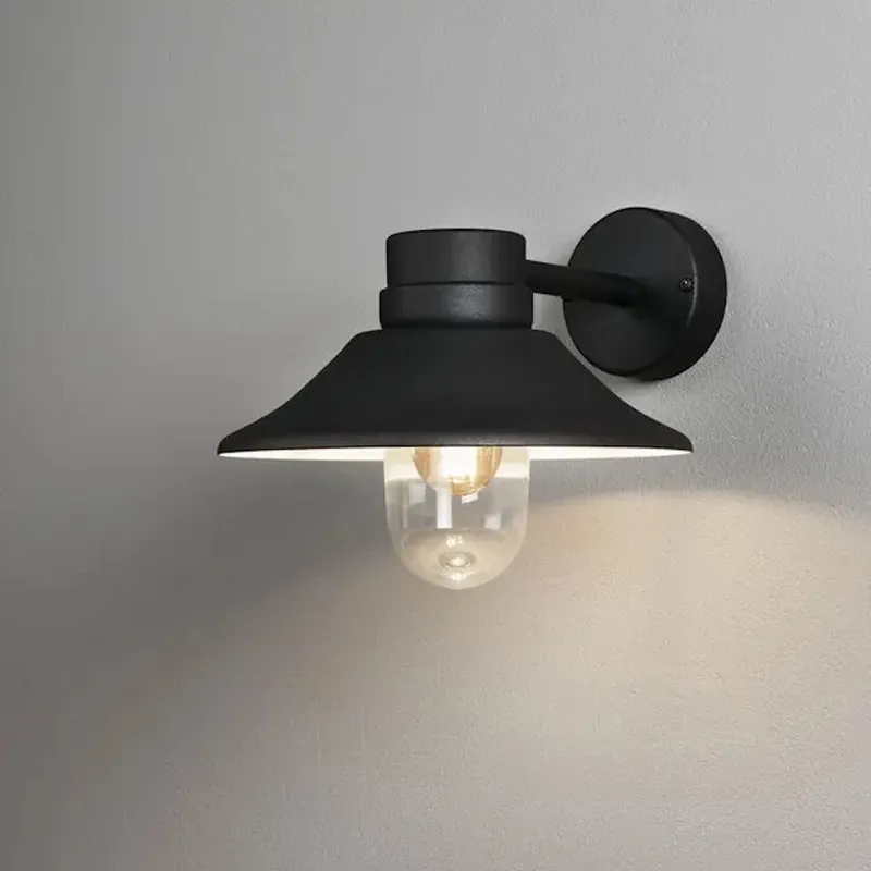 Vega Vägglykta E27 230-240V IP54 Svart Konstsmide Rabatt