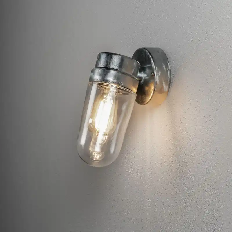 Billigare Vega Vägglykta Galvad, E27, 230-240V, IP54, Konstsmide