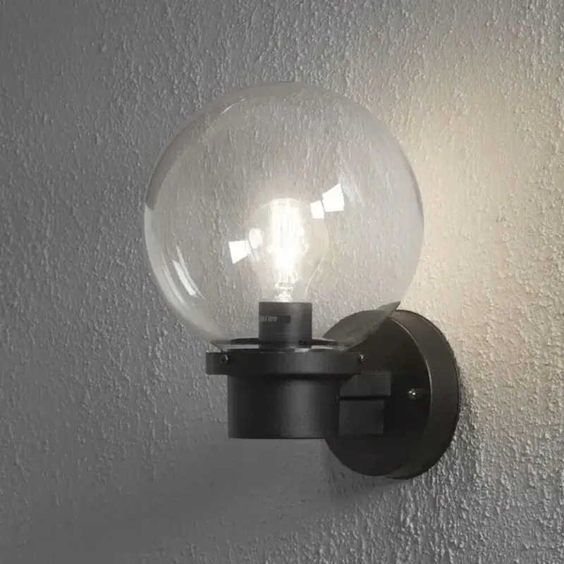 Nemi Vägglykta E27 230-240V IP44 Svart Konstsmide Reapris