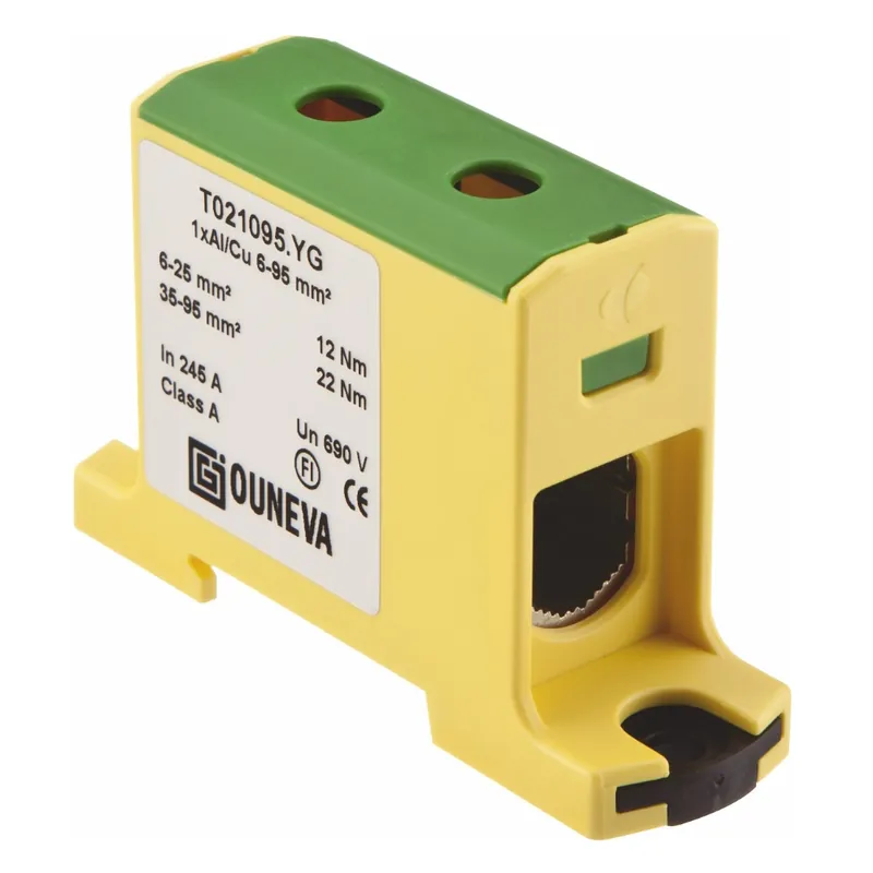 Universalplint Al/Cu OTL Grön/Gul, Malmbergs 2670346 Utförsäljning