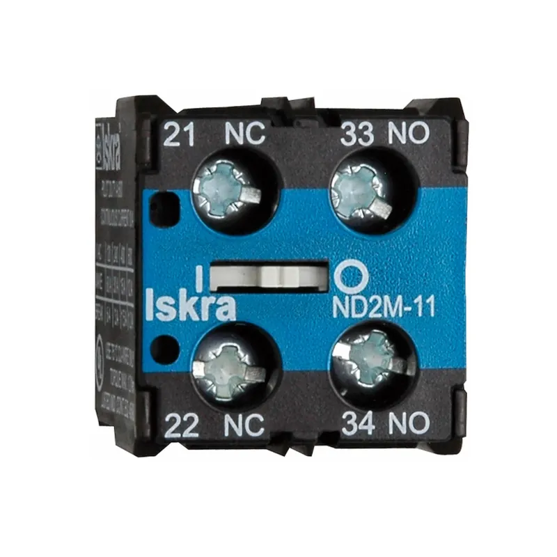 Hjälpkontaktblock 1sl+1br, Iskra 3205961 risnedsättning