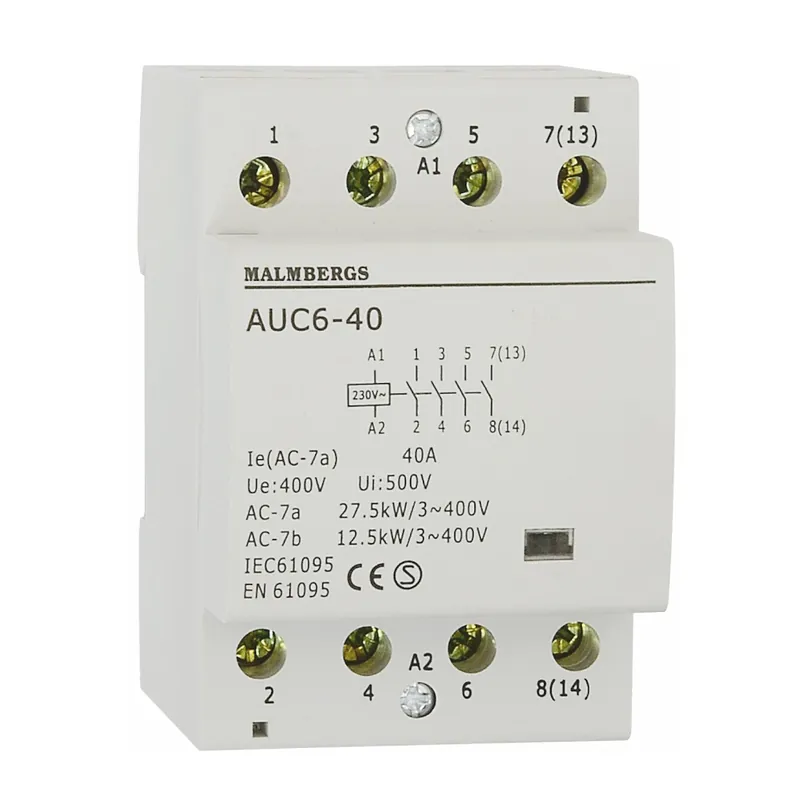 Installationskontaktor 3 modul 40A/4-pol, Malmbergs 3279274 Köp nu