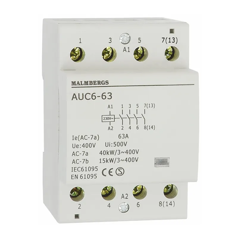 Beställ idag Installationskontaktor 3 modul 63A/4-pol, Malmbergs 3279275