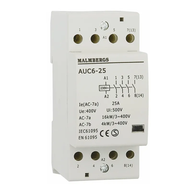 Kundfavorit Installationskontaktor 2 Modul/25A/4-Pol, Malmbergs 3279273