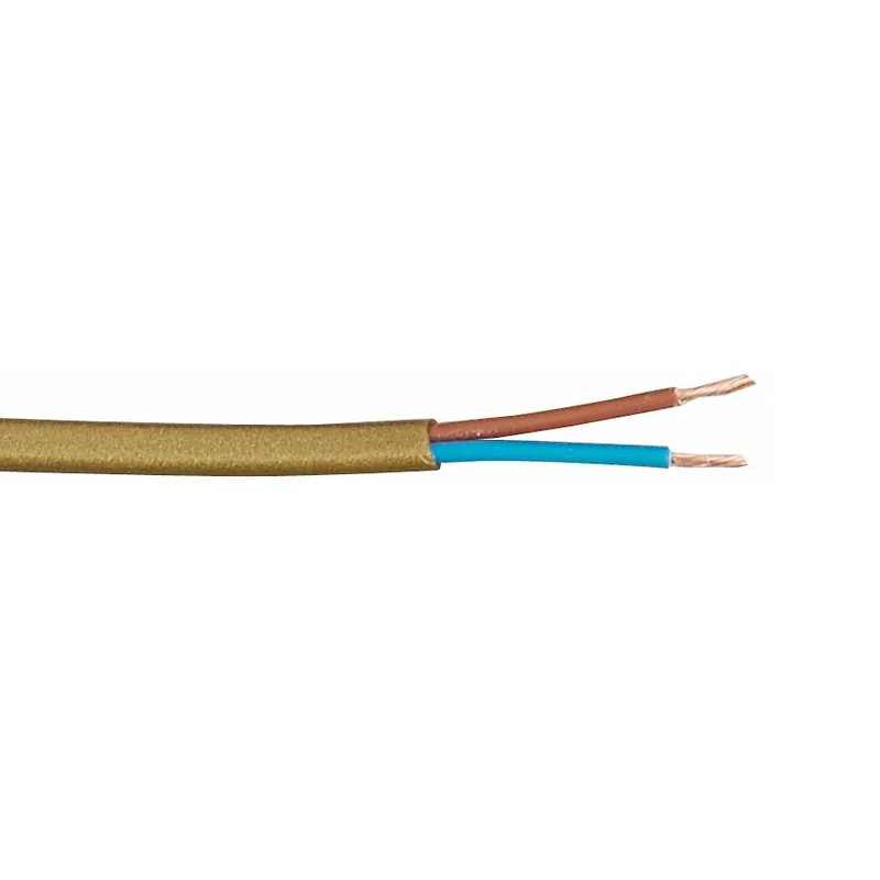 I lager SKX (H03Vvh2-F) 2x0.75mm², Brons, 100m, 300/300V, Malmbergs 0240352