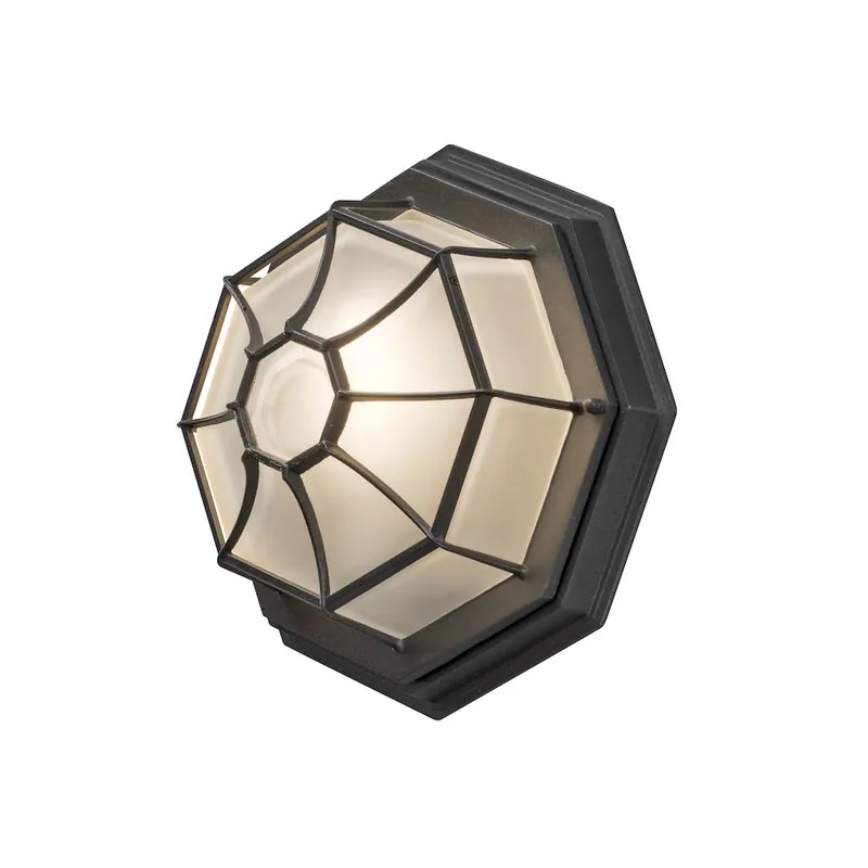 Sista chansen Vägglykta Plafond E27 230-240V IP23 Svart Konstsmide