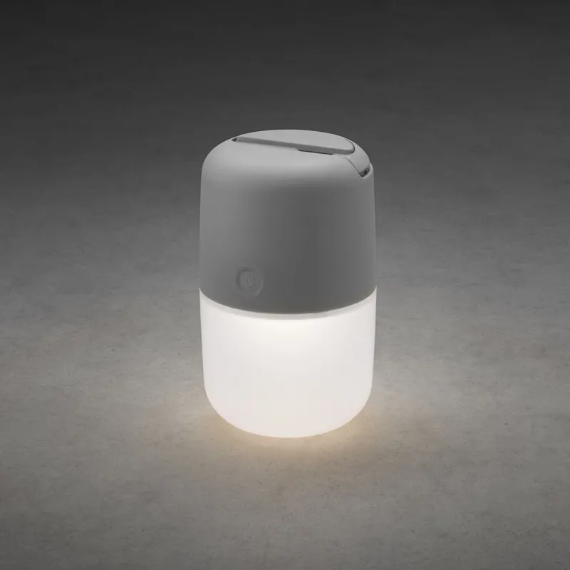 Kampanj Assisi Solcell/USB LED 3,7V IP44 Grå Konstsmide