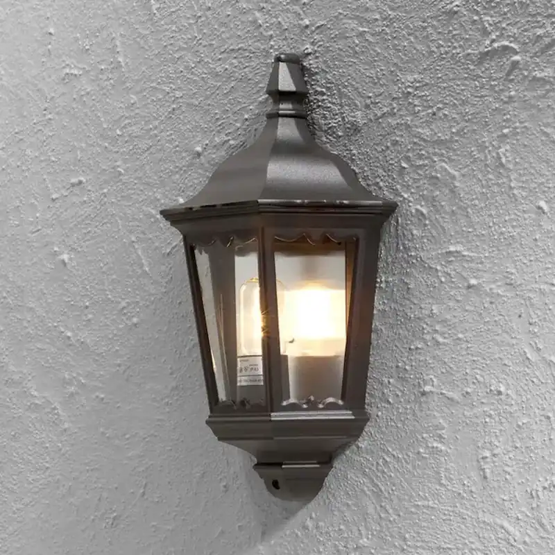 Kampanj Firenze Väggplafond E27 230-240V IP43 Svart Konstsmide