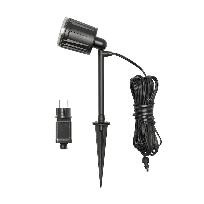 Amalfi LED Spot Inklusive Transformator 4x1W 12V IP44 Svart Konstsmide risnedsättning