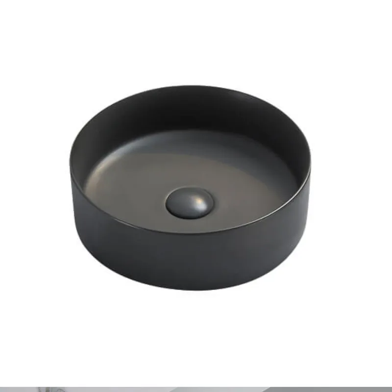 Runt Ovanpåliggande Tvättställ Matt Mörkgrå, NOURK Rea