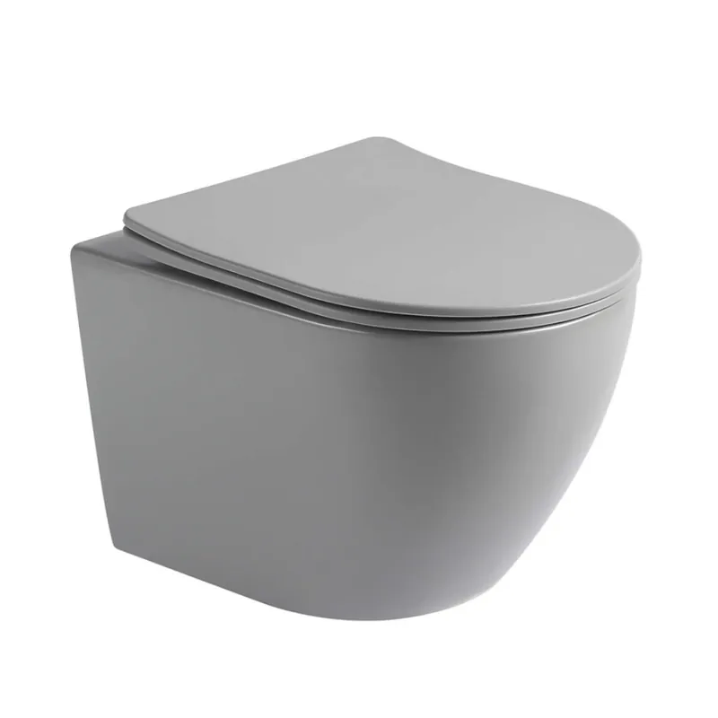 Nyhet OCEANA Vägghängd Toalettstol Matt Grå, NOURK