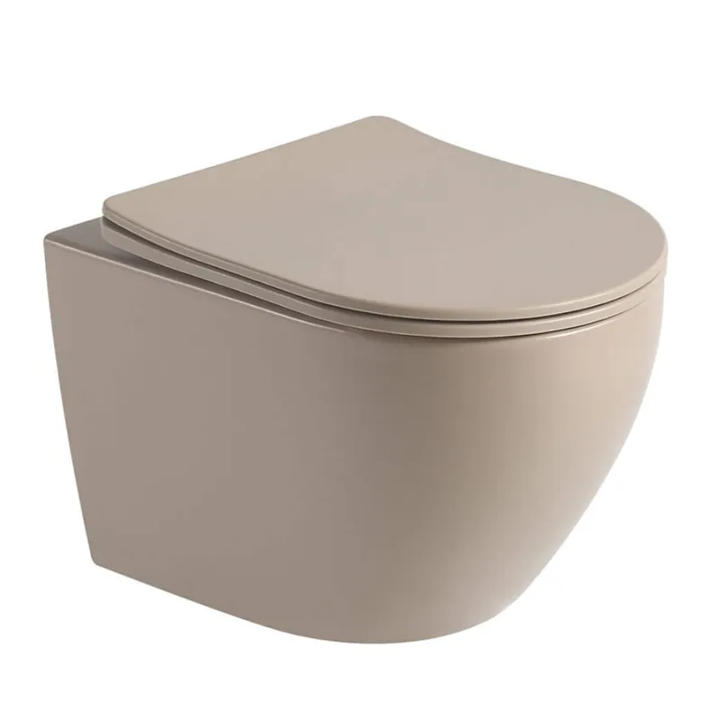 OCEANA Vägghängd Toalettstol Cappuccino, NOURK Nyhet