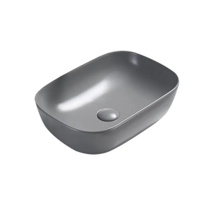 Rektangulärt Ovanpåliggande Tvättställ Matt Grå, NOURK Trygg betalning