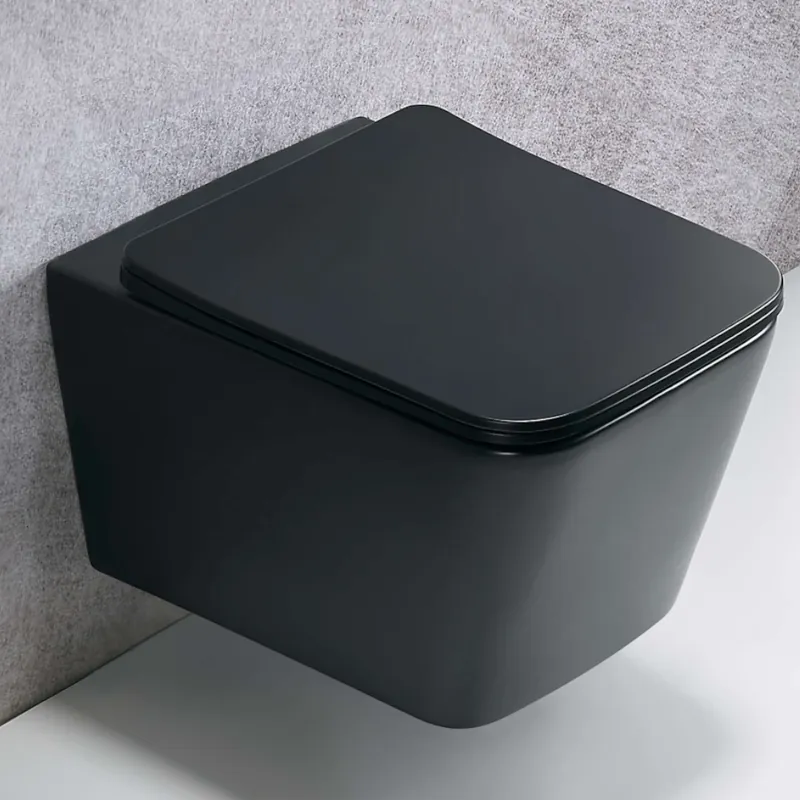 Utförsäljning Moon Vägghängd Toalettstol Matt Svart, NOURK