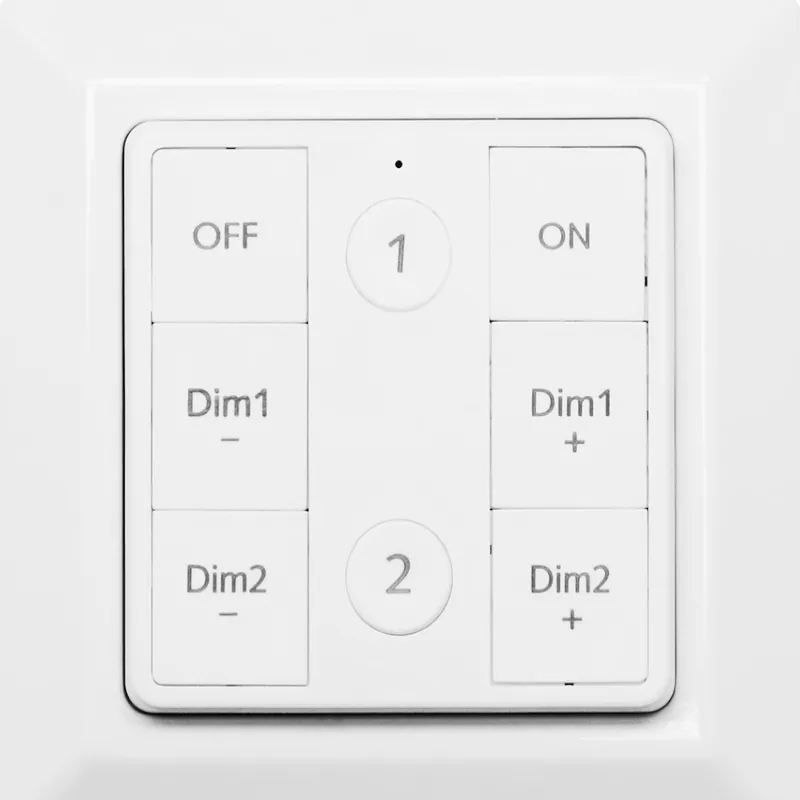 Rabatt Smart Home RF Fjärrkontroll, På/Av/Dim, 2 Kanaler, Malmbergs 9917069