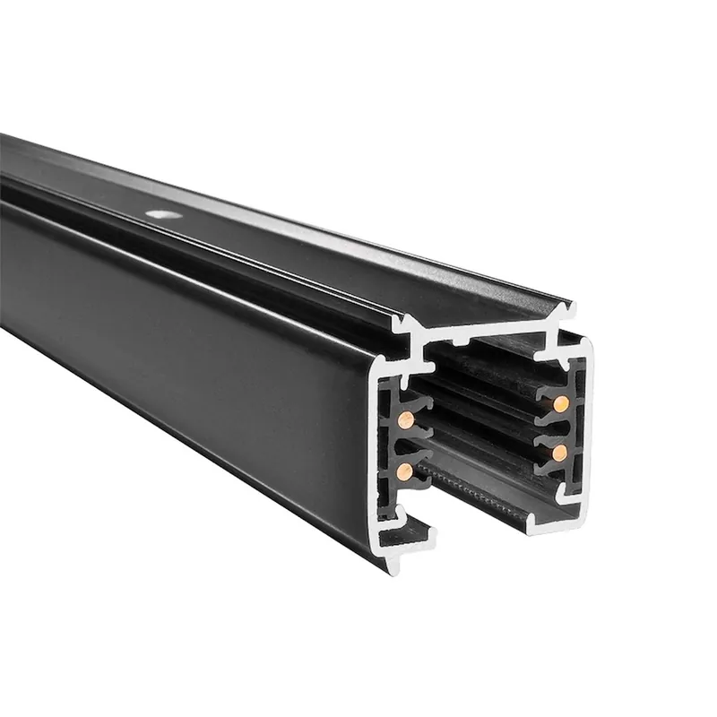 Skena 3-Fas, 1m, Svart, Powergear 7420232 Billig