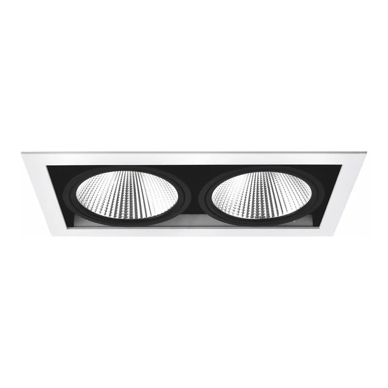 Expressleverans Downlight MD-251 LED, 2x10W, 230V, IP21, Vit/Svart, Malmbergs 9974550