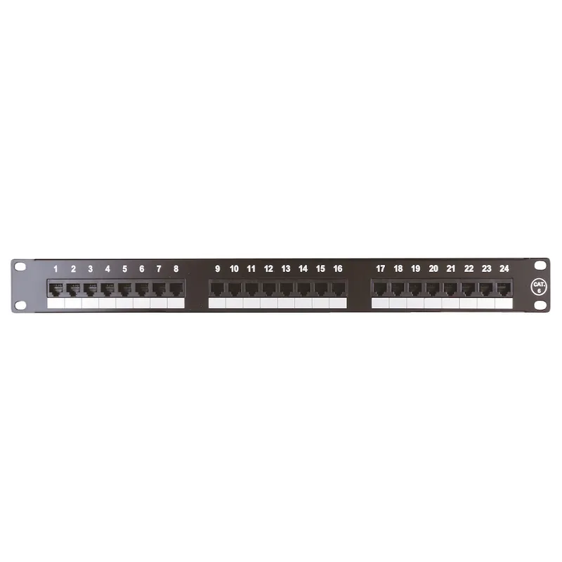 Billig Patchpanel 19” CAT.6, Oskärmad, 24-Portar, Malmbergs 9951011