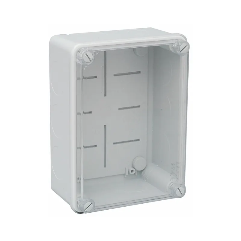 Billig Plastkapsling, 160x135x77mm, IP55, Transparent Lock, Malmbergs 2598532
