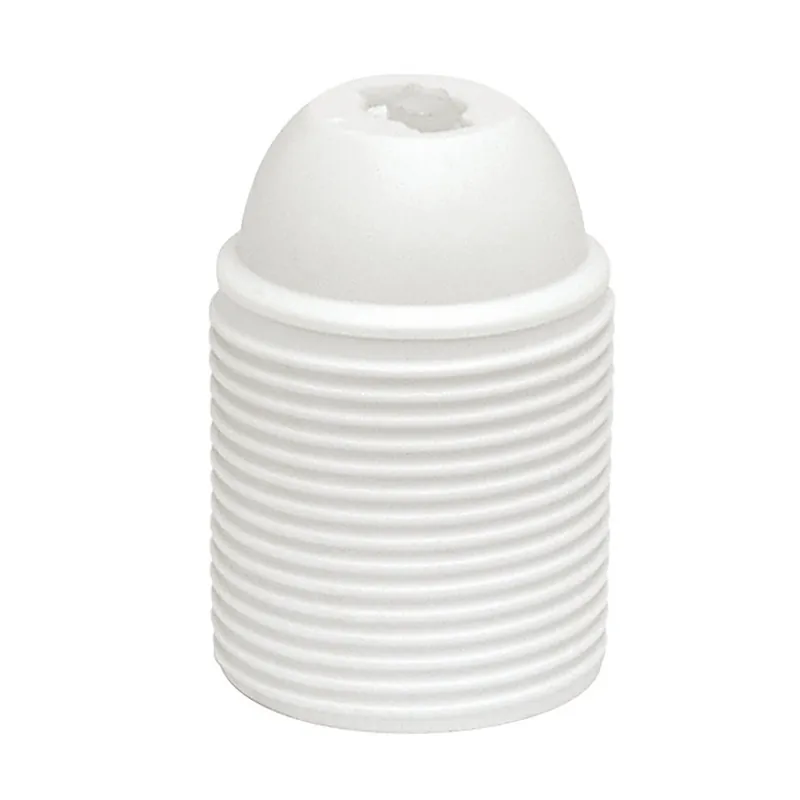 Lamphållare, Jordad, Gängad, E27, Vit, Malmbergs 99008638 Extra rabatt