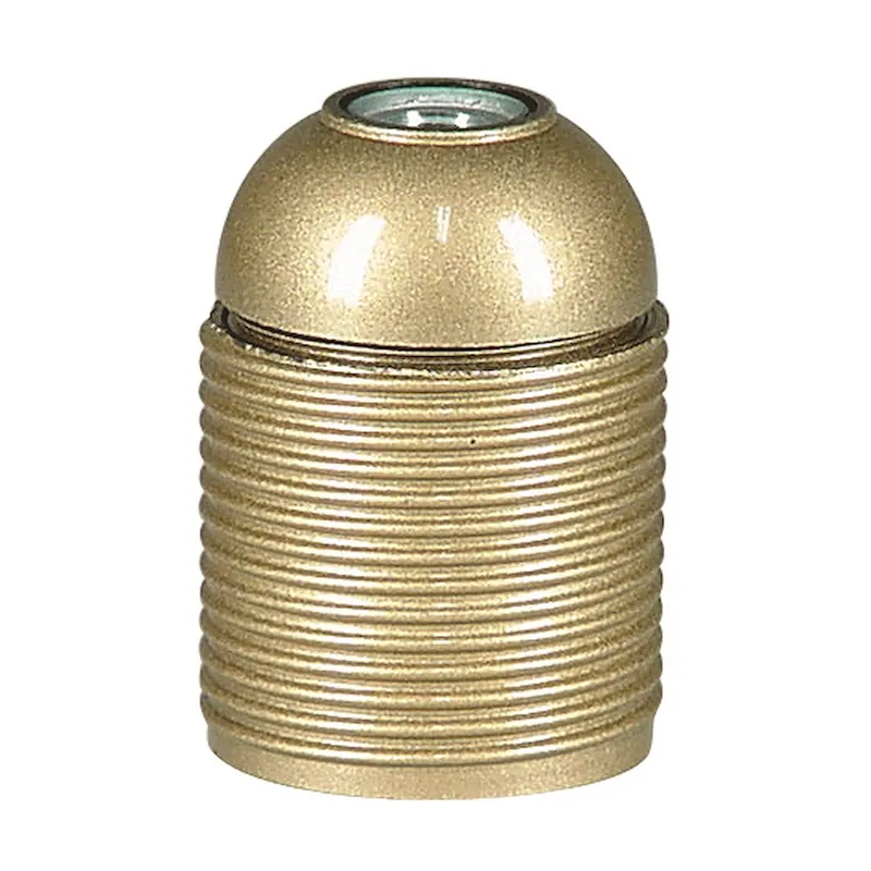 Lamphållare, Ojordad, Gängad, E27, Guld, Malmbergs 99008788 Erbjudande