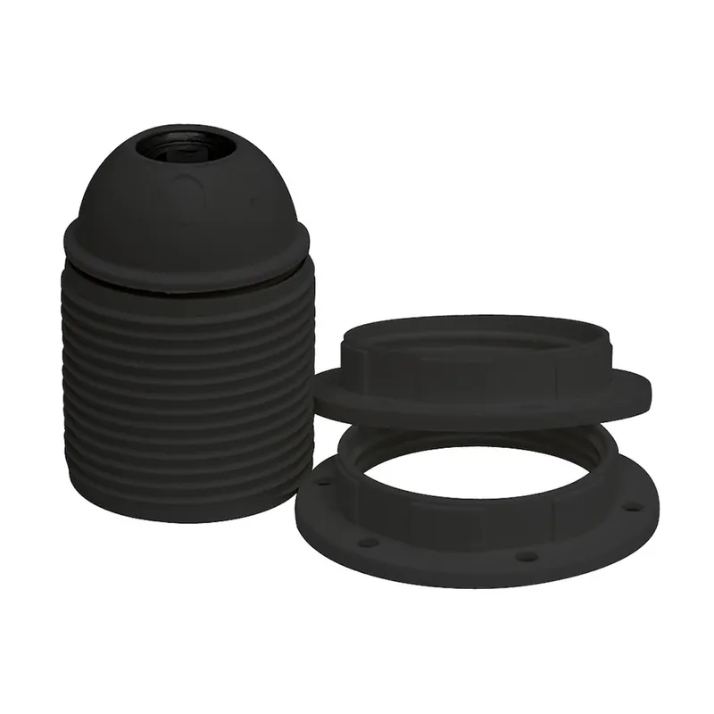 Lamphållare, Ojordad, Gängad, E14, Svart, Malmbergs 99008838 Bästa pris