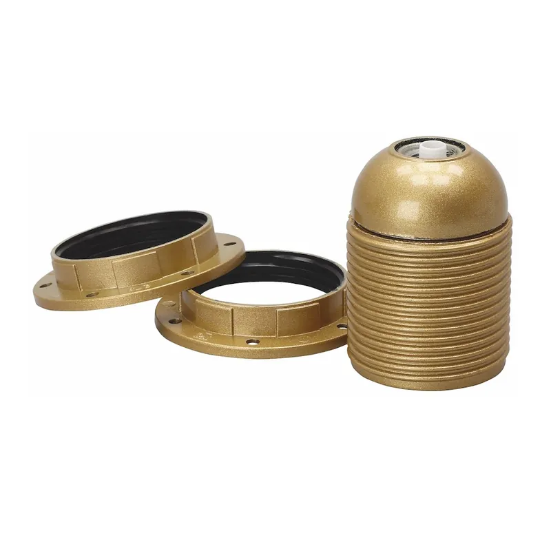 Lamphållare, Ojordad, Gängad, E27, Guld, Malmbergs 99008868 Endast idag