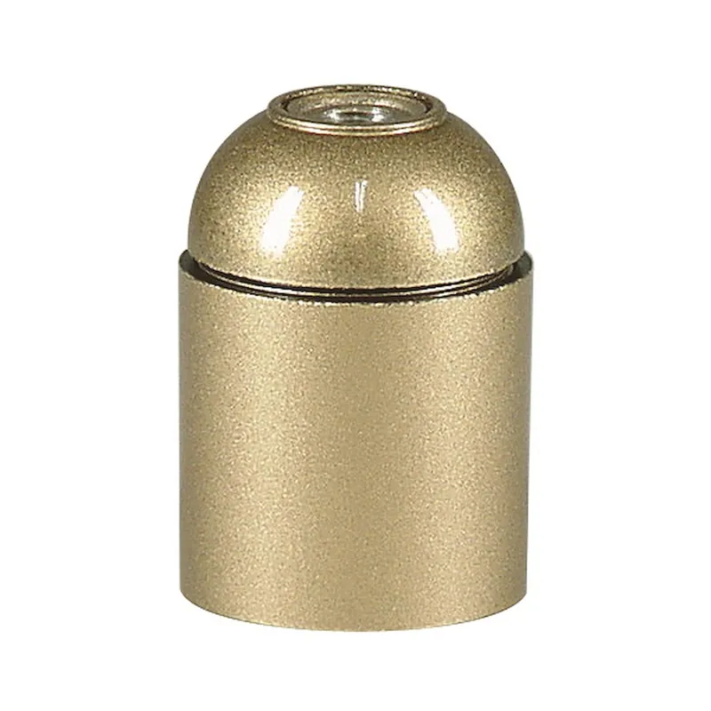 Lamphållare, Jordad, E27, Guld, Malmbergs 99009178 Billig