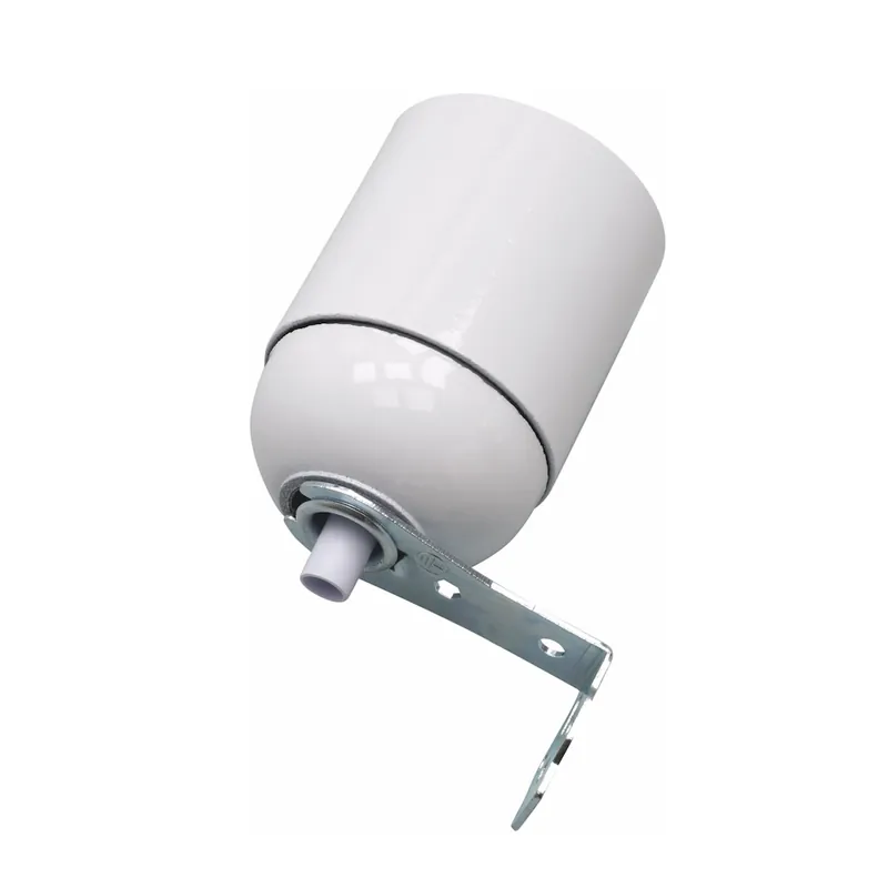 Begränsat antal Lamphållare, Med Vinkelfäste, Ojordad, E27, Vit, Malmbergs 99009208