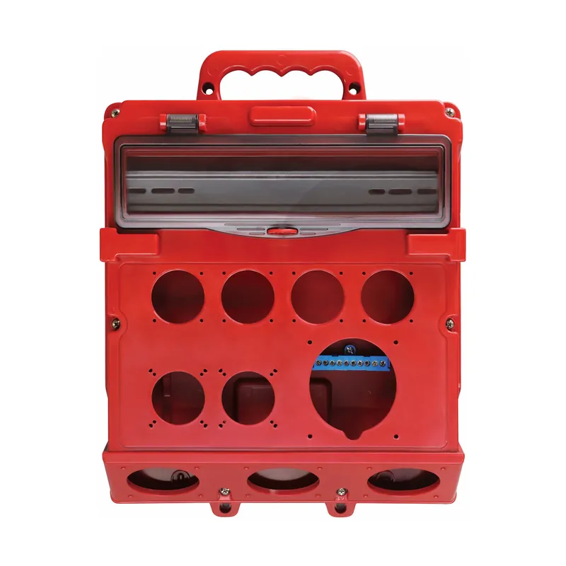 Uttagskapsling, 14 Moduler, 6X 1-Fas, 5X CEE, IP44, Röd, Malmbergs C604-6 Premium