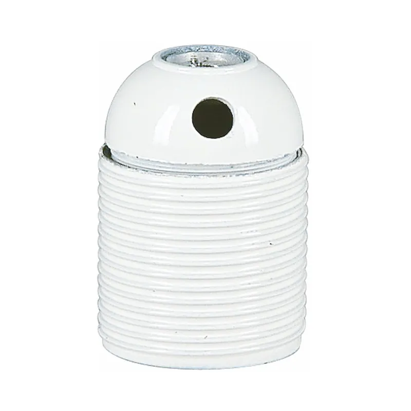 Lamphållare, Ojordad Gängad Med Sidohål, E27, Vit, Malmbergs 99009268 Beställ nu