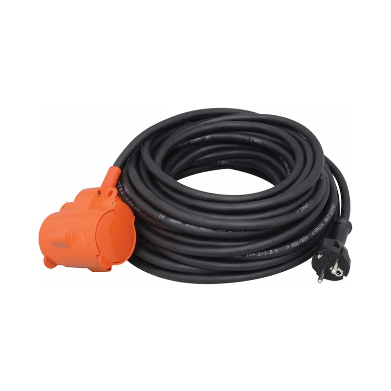 Skarvkabel, 3G 1,5mm², H07RN-F(RDOE), 2 Grenuttag Med Lock, 25m, Svart, Malmbergs 1557830 Bästa pris