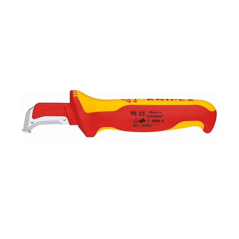 I lager Avmantlingskniv–Isolerad 1000V, KNIPEX 1663547